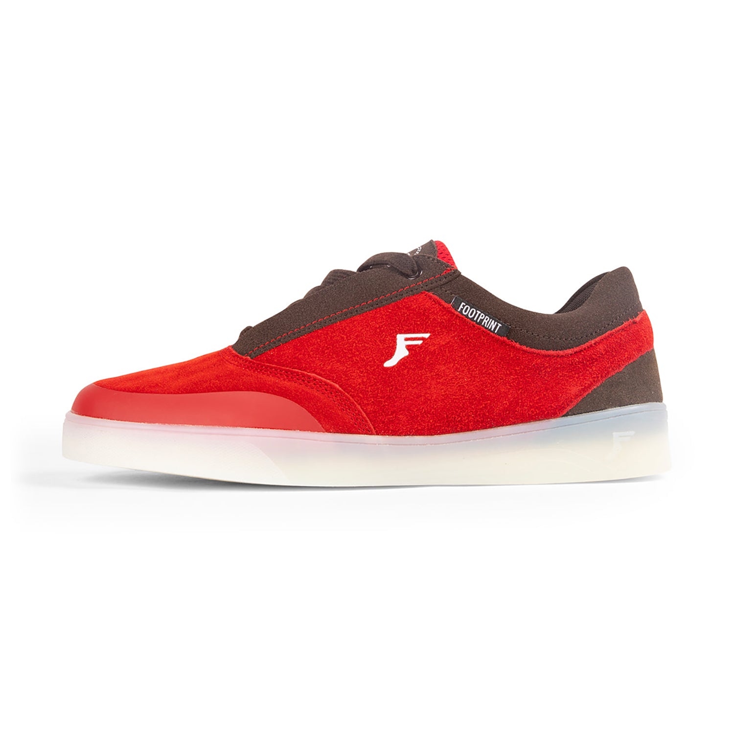 red suede shoes fp footprint