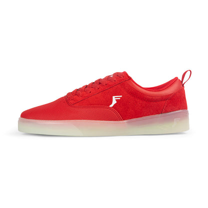 Red fp footwear intercept shoes with White soles