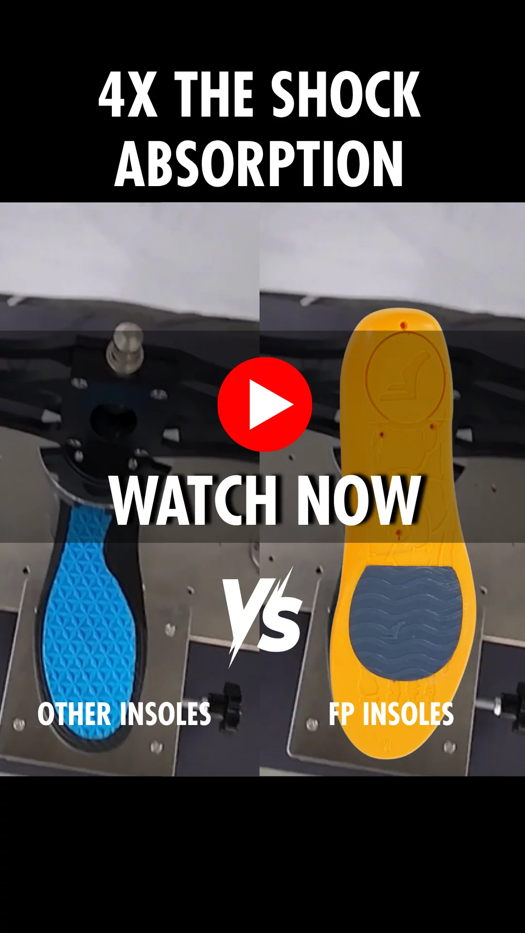 4x the shock absorption of competitors